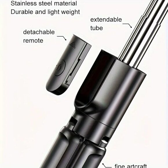 Extendable Selfie Stick Tripod Stand with Wireless Remote for iPhone & Android - Picture 5 of 7